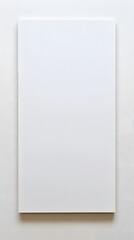 Blank White Canvas on Wall Minimalist Art Background