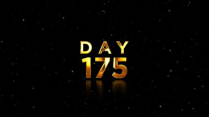 Day 175 Luxury Logo Banner. 175 Day Logo Videos For You