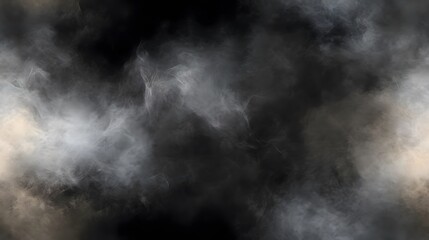 A smoky, diffused cloud formation against a dark background.