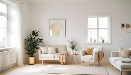 interior modern design room 3d