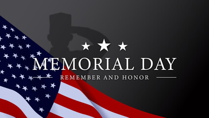 Memorial Day USA Flag Background