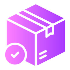 cardboard gradient icon