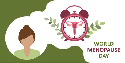 world menopause day woman health concept vector illustration