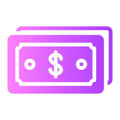 money gradient icon