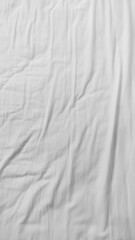 A serene close-up of soft white bedding with gentle creases and folds, creating a calming, textured look. Ideal for lifestyle, comfort, and interior design themes
