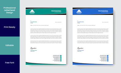 Modern Unique Letterhead Sample Design