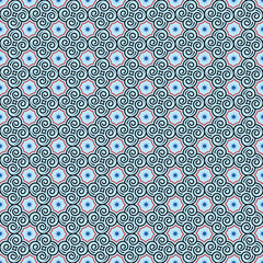 Elegant Retro-Modern Geometric Waves Pattern Featuring Intricate Line Details and Seamless Repetition in an Oriental Traditional Style