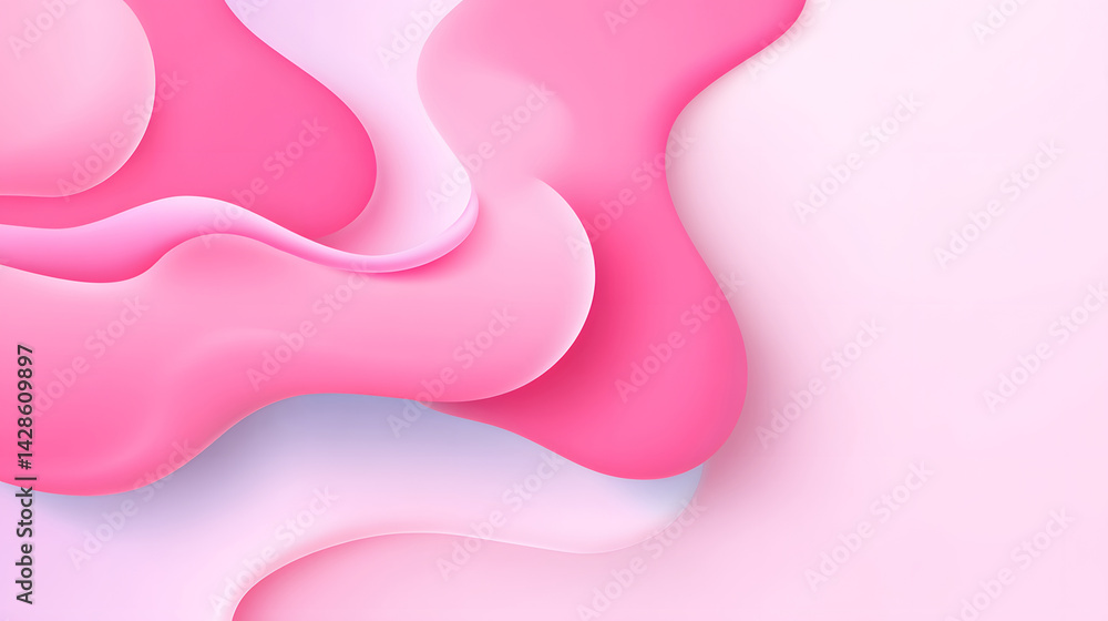 Poster dynamic fluid color gradient background, abstract kv main visual business ppt background