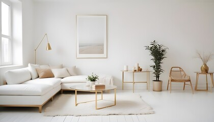 interior modern design room 3d