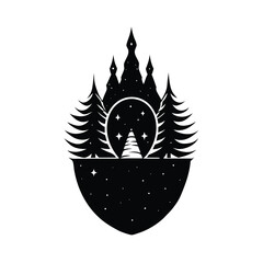 Isolated Black Vector Artist Element art print With White Background