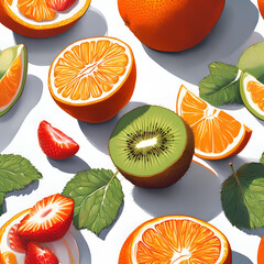 Ilustração de frutas