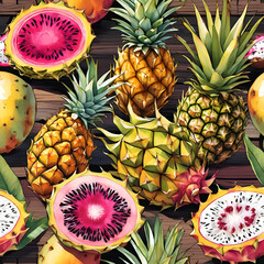 Ilustração de frutas