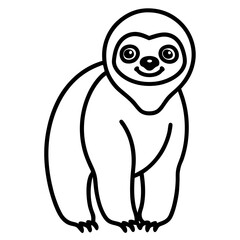 Chill Sloth Outline