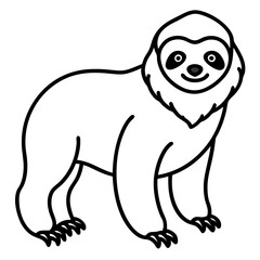 Chill Sloth Outline