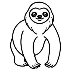 Chill Sloth Outline