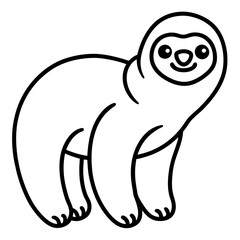 Chill Sloth Outline