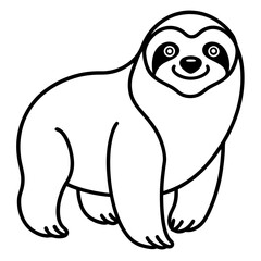 Chill Sloth Outline