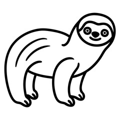 Chill Sloth Outline