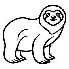 Chill Sloth Outline