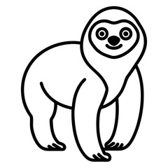 Chill Sloth Outline