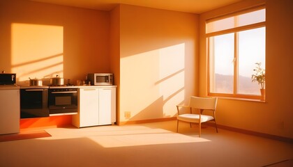 interior modern design room 3d