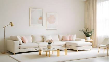interior modern design room 3d