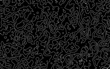 Abstract modern white and black topographic contour map wavy line, digital print terrain lines texture white background. Modern design with White background with topographic wavy pattern design.