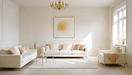interior modern design room 3d
