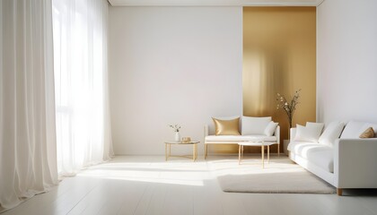 interior modern design room 3d