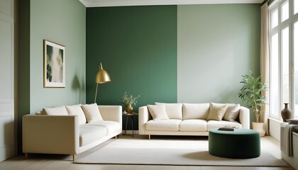 interior modern design room 3d