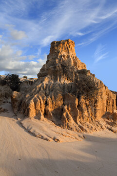 Desert formations from time and weather in outback Australia