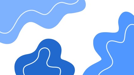 Abstract background of blue and white waves