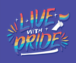 Funny hand drawn lettering about love. Pride month, trans love.