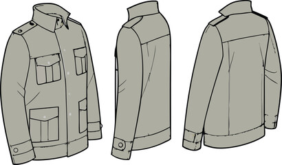 Stylish Motorcycle Jacket Modern Design with Collar & Zipper