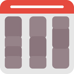 Time Blocking Flat Icon