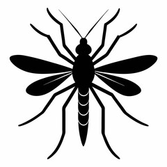 Clean and Bold Mosquito Silhouette