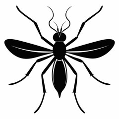 Clean and Bold Mosquito Silhouette