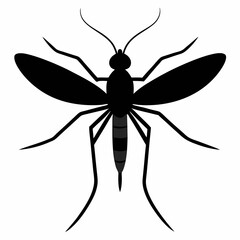 Clean and Bold Mosquito Silhouette