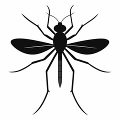Clean and Bold Mosquito Silhouette