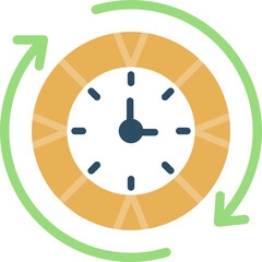Time Routine Flat Icon