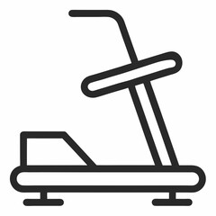 Treadmill Icon exercise bike vector illustration