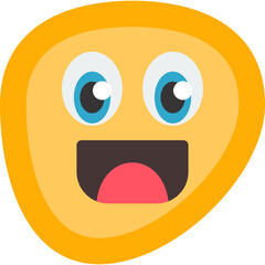 Blushing Face Flat Icon