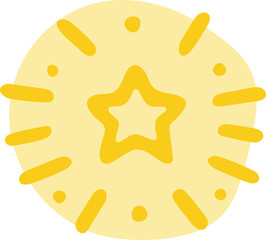 glowing shining star