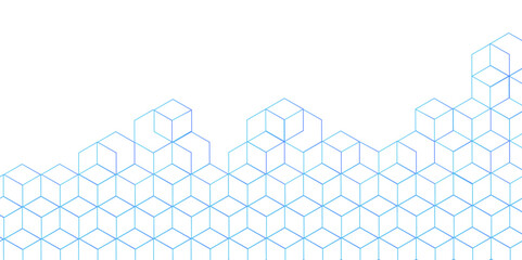 Hexagonal Molecular structure abstract tech network pattern. abstract geometric hexagon shape with connecting lines. connecting Medical science, technology concept background Vector illustration.	