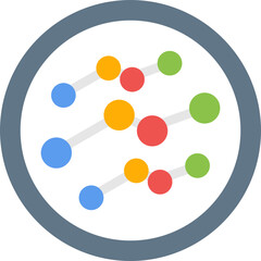Social Media Insights Flat Icon