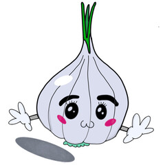 funny cartoon character of onion red or white aesthetic 