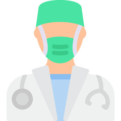 Surgeon Flat Icon