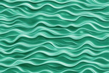 Fototapeta premium Abstract Wavy Pattern in Shades of Teal for Background Design