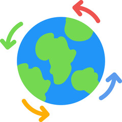 World Trade Flat Icon