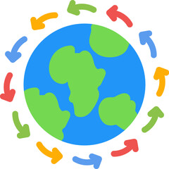 Globalization Flat Icon